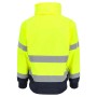 Herock Hochsichtbare Jacke Tarvos, gelb/marineblau, Gr. S, Arbeitskleidung mit Reflektoren.