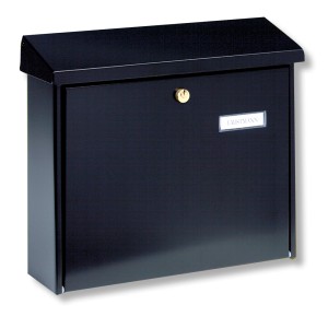 Burg Wächter Briefkasten Amsterdam 867 in Schwarz, Querformat mit Kippdach.