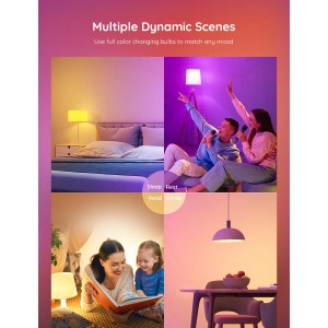 Govee Smart LED-Leuchtmittel H6004 mit verschiedenen Lichtszenen für jede Stimmung.