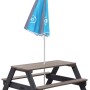 Axi Sonnenschirm, Ø 125 cm, grau-blau, für Spielgeräte wie Picknicktische und Sandkästen.