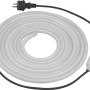 LED-Lichtschlauch, 6 m, warmweiß, mit 120 LEDs und Stecker für den Außenbereich.
