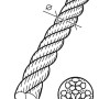 Conacord Seil, 10mm, Natur, aus Polypropylen-Stapelfasern, gedreht, als Meterware.