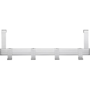 Siro Türgarderobe mit 4 Haken, Chrom glänzend, zum Einhängen an der Tür.