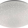 Weiße LED-Deckenleuchte Skyler mit Sternenhimmel-Optik, Ø 39 cm.