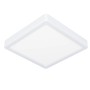 Quadratische, weiße LED-Deckenleuchte Fueva 5 von Eglo, 21x21 cm.