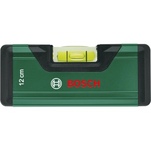 Bosch Wasserwaage, 12 cm, grün, mit Libelle für präzises Messen.