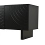 okwish TV-Bank Mit Struktur 4 Türen Wohnzimmer 180x40x55cm Schwarz_8
