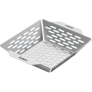 Enders Grillkorb aus Edelstahl, 24x19x6,5 cm, für Grillgemüse und kleines Grillgut.