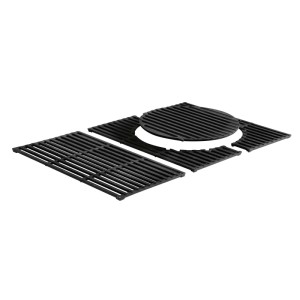 Enders Grillrost Switch Grid Hyde 4, Gusseisen, schwarz, 64x42cm. Grillutensil mit herausnehmbarem Element.