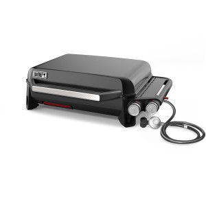 Weber Slate GP 56cm Premium Plancha Gasgrill in Schwarz.