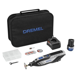 Dremel 8250-5 Akku-Multitool Set mit Tasche, Ladegerät, Akku und Zubehör.