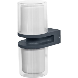 Ledvance Smart+ LED-Außenwandleuchte Up Down Flare Multicolor für stimmungsvolle Gartenbeleuchtung.