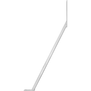 Verzinkter Stahl Sturmanker 50x120x950mm zur Mastverstärkung, Pfostenträger für Stabilität.