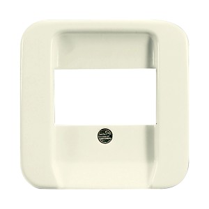 Weiße Busch-Jaeger Abdeckung Reflex SI für Telefonsteckdose, 5,4x5,4 cm.