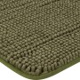 Moosgrüne baliv Badematte (40x60 cm) aus Polyester, Badteppich für das Badezimmer.