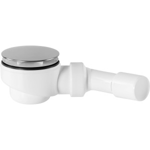 Ablaufgarnitur für Duschwanne Ø 44,8 mm (G 1 1/2) Weiß