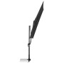 Rechteckiger, anthrazitfarbener Doppler Balkonschirm Active Green Edition, 240x135 cm, mit 6 Streben.