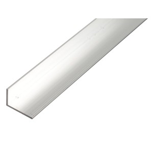 Ungleichschenkliges Winkelprofil aus Aluminium, 20x30x1000 mm, ideal für Befestigungen.