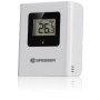 Bresser Meteo Temp W Wetterstation mit Temperaturanzeige und DCF-Funksignal in Schwarz.