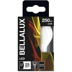 Bellalux E14 LED-Lampe in Tropfenform, 4W, 470lm, 7,7x4,5cm, warmweiß, im Karton.