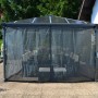 Anthrazitfarbenes Insektenschutznetz für Palram Canopia Pavillon, schützt vor Insekten.