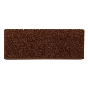 KARAT Shaggy Stufenmatte Sphinx Hochflor Braun 23,5 x 65 cm Rechteckig