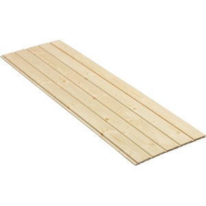 Unbehandeltes Profilholz Standard, Fichte/Tanne, 12,5 x 96 x 2000 mm, für Wand- und Deckenverkleidung.