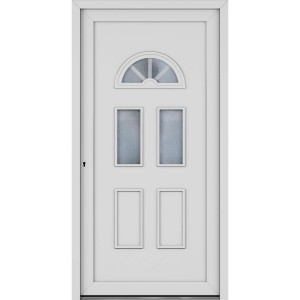 Roro Haustür OKE 1106 Kunststoff Weiß 100 cm x 200 cm DIN L