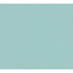 AS-Creation Vliestapete, Uni Struktur, matt, leicht strukturiert, türkis.
