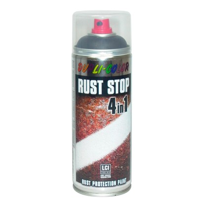 Dupli-Color Lackspray Rust Stop RAL 9005 Schwarz Seidenmatt 400 Ml ...