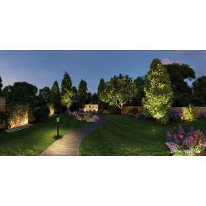 Gartenbeleuchtung mit Paulmann Plug & Shine System und schwarzem 1m Kabel.