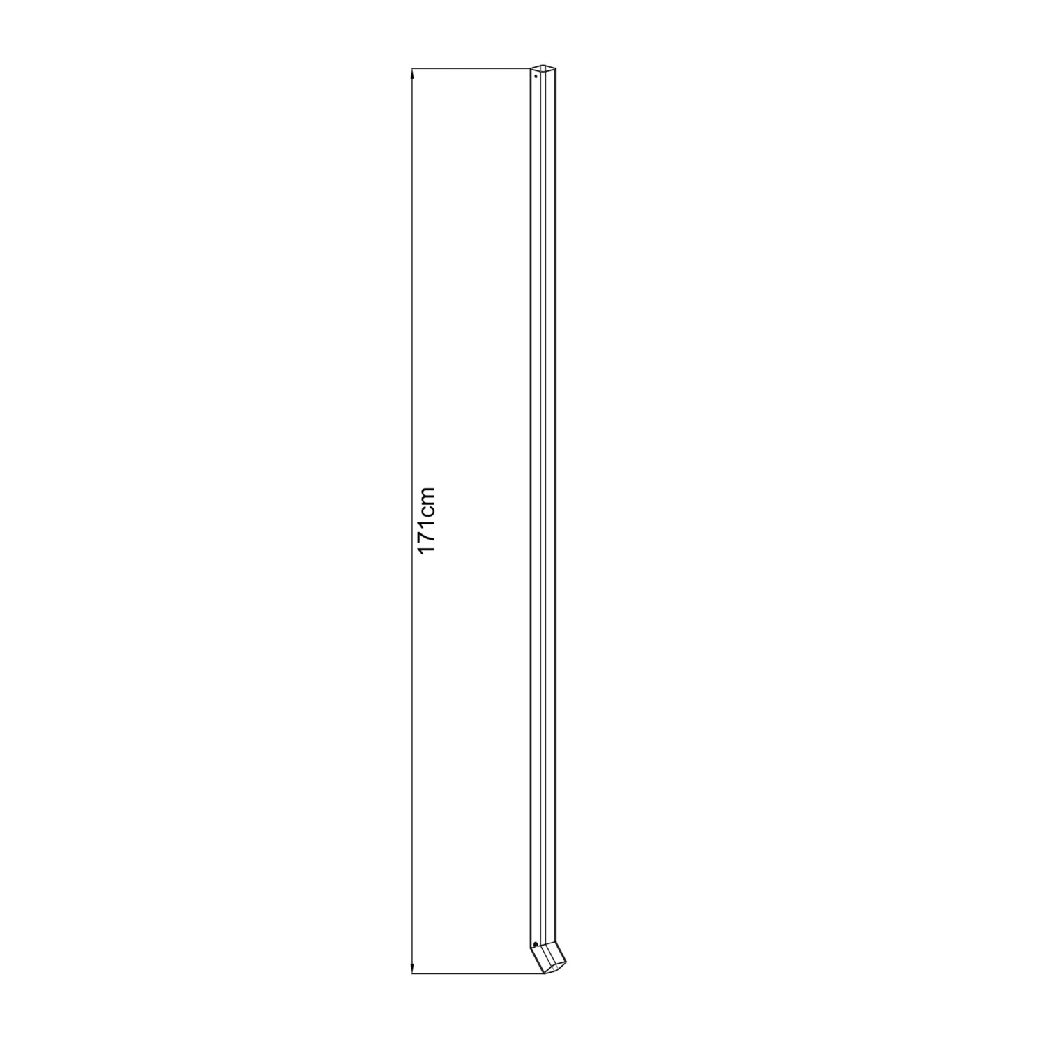Fallrohr-Nachrüstset (2 Stk.) für Gerätehäuser, Ø 4 x 171 cm, zur Regenwasserableitung.
