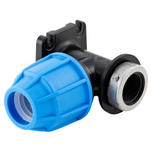 LUX-TOOLS Wandanschluss für PE-Rohre Ø 20 mm x 18,6 mm (Rp 1/2")