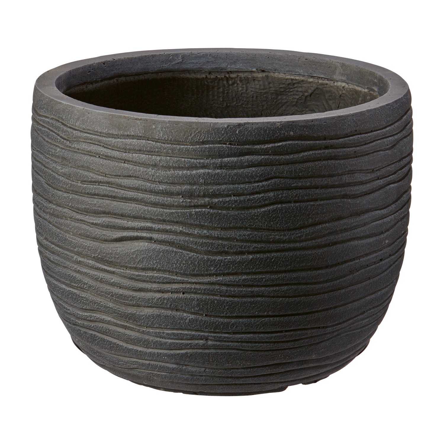 OBI Pflanztopf Roanne Ø 30,6 cm Anthrazit kaufen bei OBI