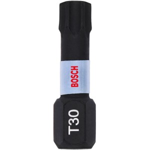 Bosch Insert Bit T30 Impact Control, 2 Stück. Robuster Schrauberbit für hohe Drehmomente.