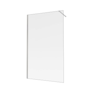 baliv Duschwand DUK-120.160 Walk-In, silbernes Profil, Klarglas