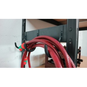 Ar Shelving Rivet Seitenteil mit 3 Haken zur Regalbefestigung, belastbar.