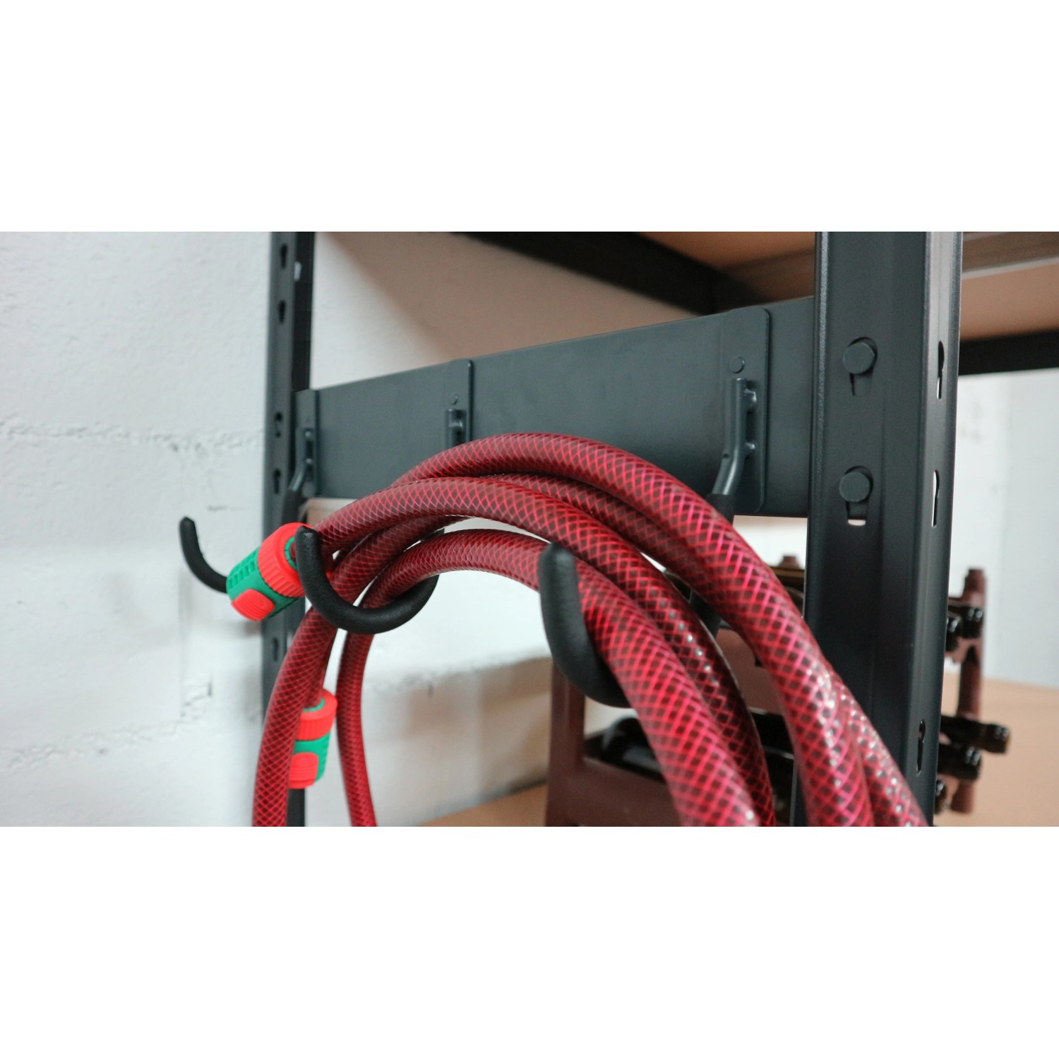 Ar Shelving Rivet Seitenteil mit 3 Haken zur Regalbefestigung, belastbar.