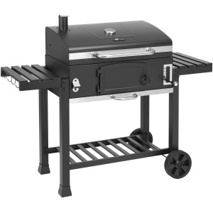 El Fuego Holzkohlegrill Smoker Ontario XXL Schwarz