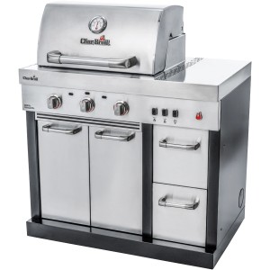 Char-Broil Ultimate 3200 Outdoorküche mit 3-Brenner Gasgrill aus Edelstahl.