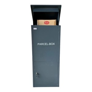 Jet-Line Paketbox XXL aus Metall Anthrazit Paketbriefkasten Abschließbar 99.5 cm