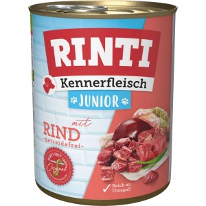 Rinti Hunde-Nassfutter Kennerfleisch Junior Rind 800 g
