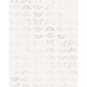 Helle Fototapete mit dezentem Schmetterlingsmuster, Komar Mur de Papillons.