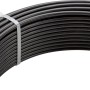 Anthrazitfarbener Spanndraht (Ø 3,8 mm, 55 m) zur Verstärkung von Zäunen.