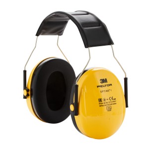 3M Peltor Optime H510A Kapselgehörschutz in Gelb/Schwarz für komfortablen Gehörschutz.