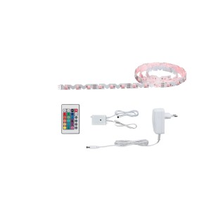 Paulmann FlexLED 3D Basis-Set: 1,5 m RGB LED-Streifen mit Fernbedienung und Netzteil.