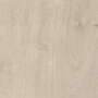 Click-Vinylboden Landhausdiele Eiche Polar, helle Holzoptik für Wohnräume.