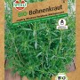 Sperli Bio Bohnenkraut Cyrano Samenpackung mit Bohnenkraut Pflanze.
