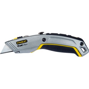 Stanley FatMax 2in1 Messer: Graues Gehäuse mit gelben Akzenten und ausfahrbarer Klinge.
