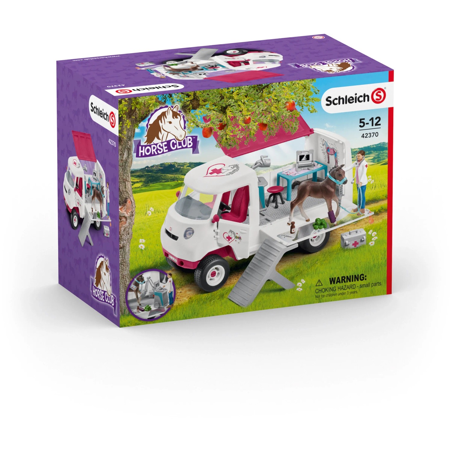 Schleich Horse Club Mobile Tierärztin mit Hannoveraner Fohlen